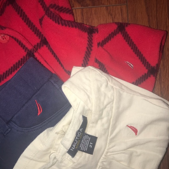 Girls Nautica 3pc Set with Fleece Jacket - sz 2T - Picture 6 of 8